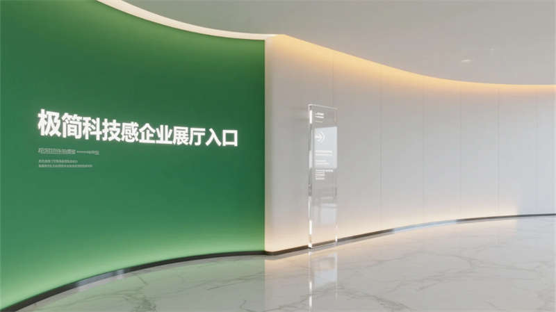 科技綠洲，合肥創(chuàng)新企業(yè)辦公樓展廳設(shè)計(jì)效果圖